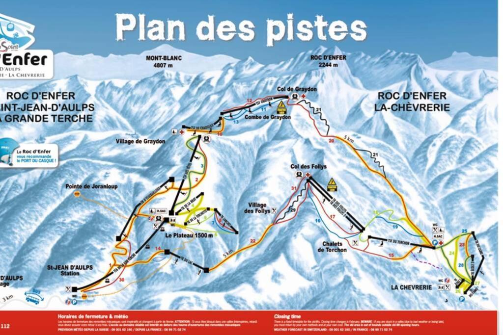 Le Relai S31 - Grand Et Lumineux Studio Avec Coin Montagne 4-6 Pers, Tout Equipe, Avec Wifi, A 30M Des Pistes Avec Un Grand Balcon, Draps Non Compris Saint-Jean-dʼAulps 外观 照片